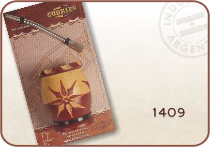 Mate te�ido y bombilla 17
