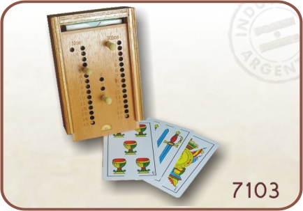 Truquera madera con cartas