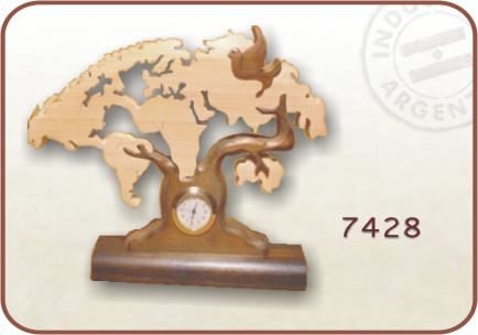 Arbol mundo reloj