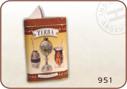 Yerbera lata rectangular alta c/vertedor