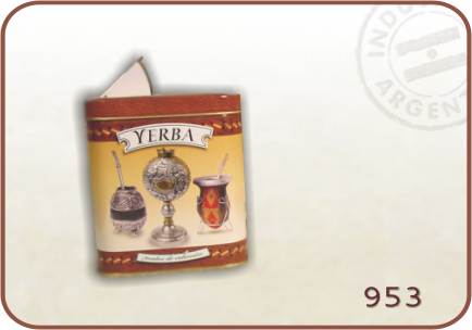 Yerbera lata rectangular baja c/vertedor